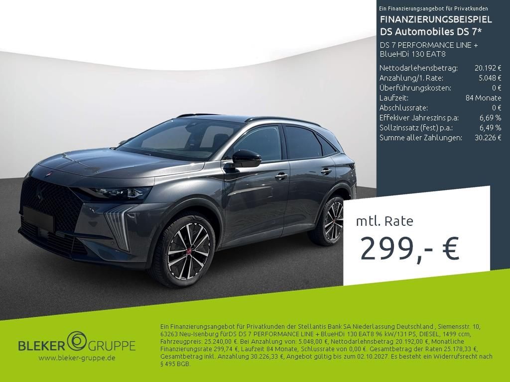 DS Automobiles DS7 Crossback DS 7 PERFORMANCE LINE + BlueHDi 1