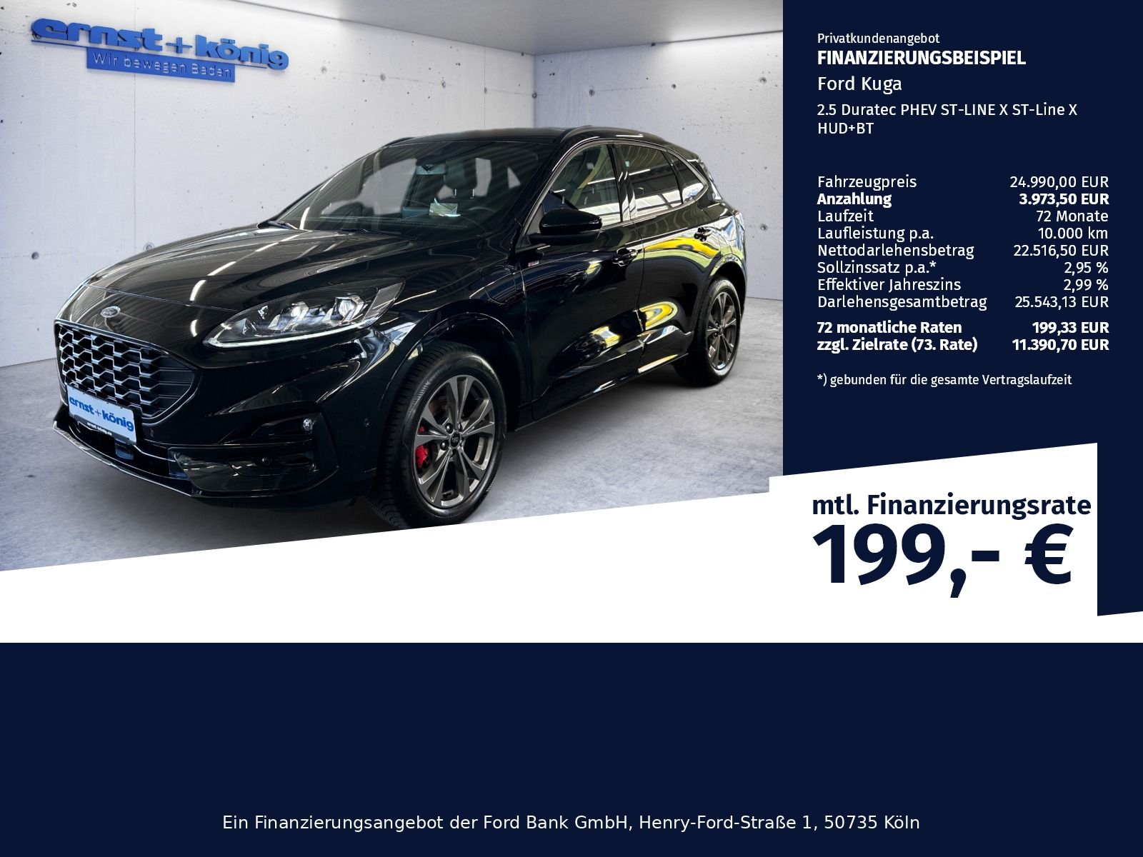 Ford Kuga 2.5 Duratec PHEV ST-LINE X ST-Line X HUD+BT