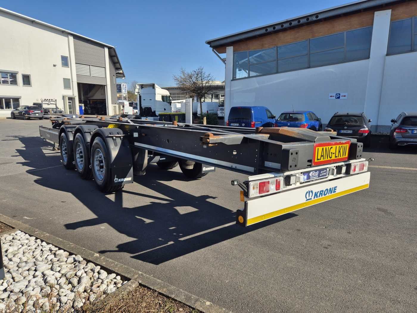 Fahrzeugabbildung Krone SD BDF BPW-Achsen Liftachse mitte Container