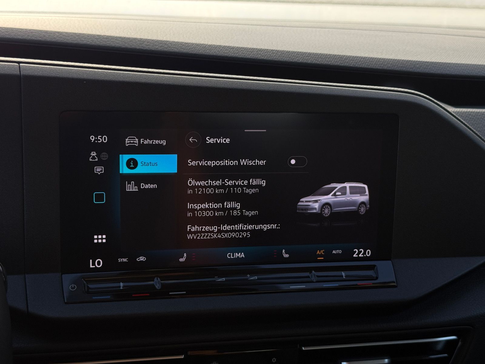 Fahrzeugabbildung Volkswagen Caddy Life ACC AHK Blis Navi LED Kamera SHZ