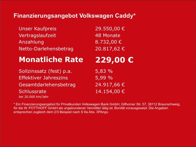 Volkswagen Caddy 5 2,0 TDI Navi/AHK