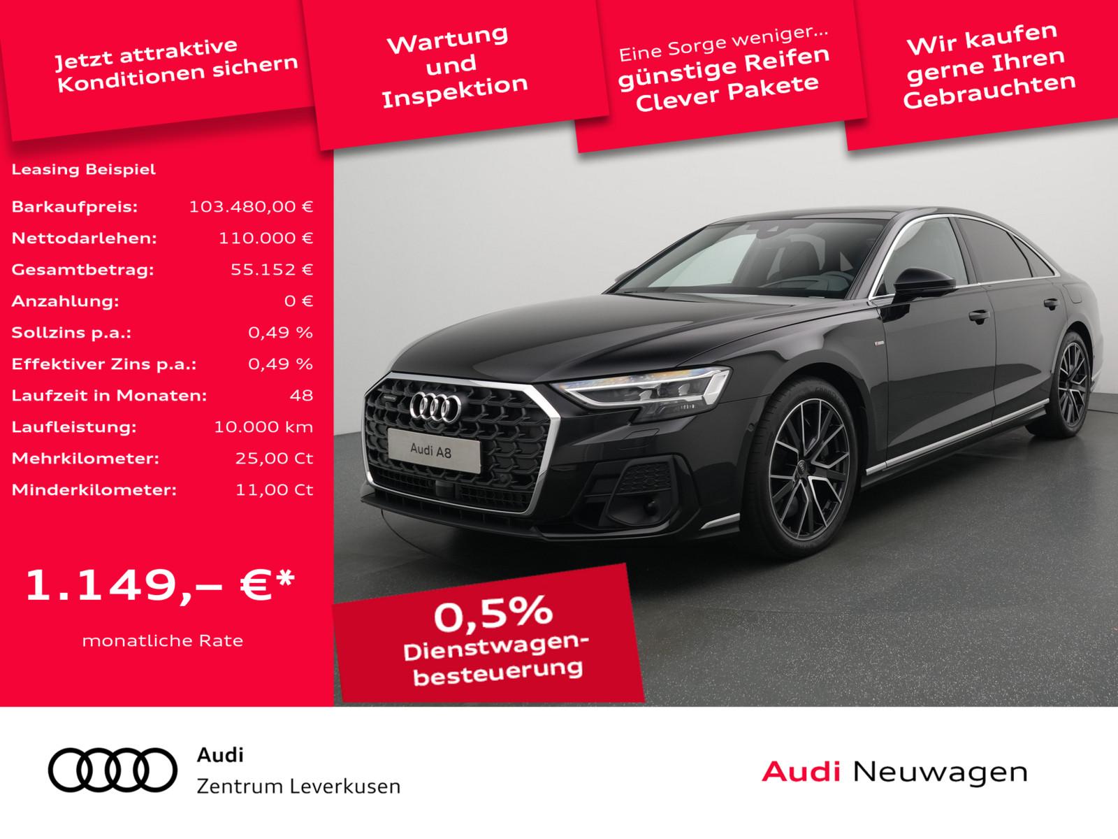 Audi A8 60 TFSI e MATRIX LUFT B&O AHK KAM360° S-LINE
