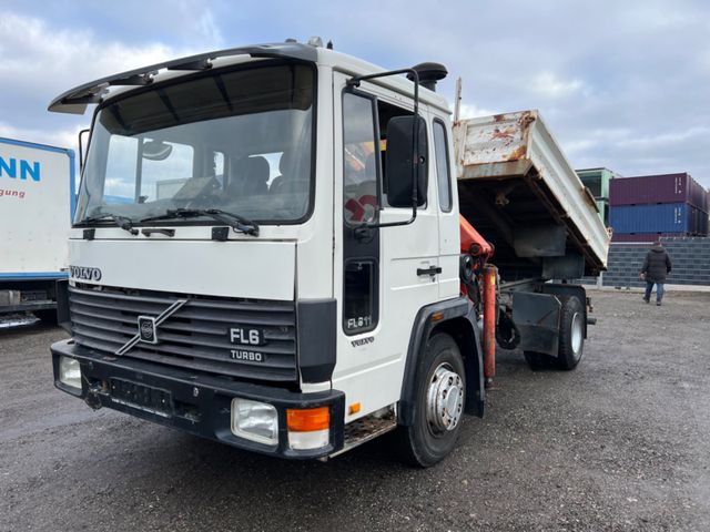 Volvo FL 6/KIPPER+KRAN/MEILLER/PALFINGER PK5800/GERMAN