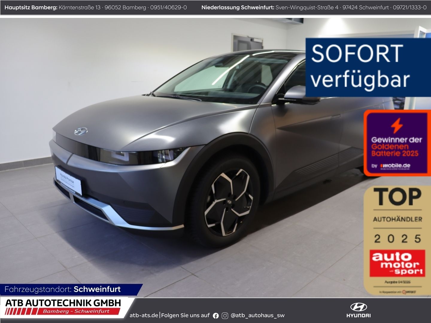 Fahrzeugabbildung Hyundai IONIQ 5 77,4 kWh 2WD TECHNIQ 99% SOH Panorama Na