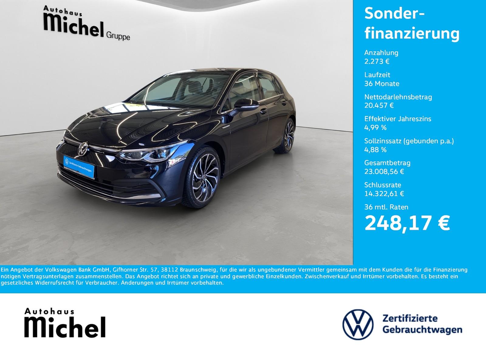Volkswagen Golf 8 eTSI DSG Style IQ-Light Navi AHK Kamera