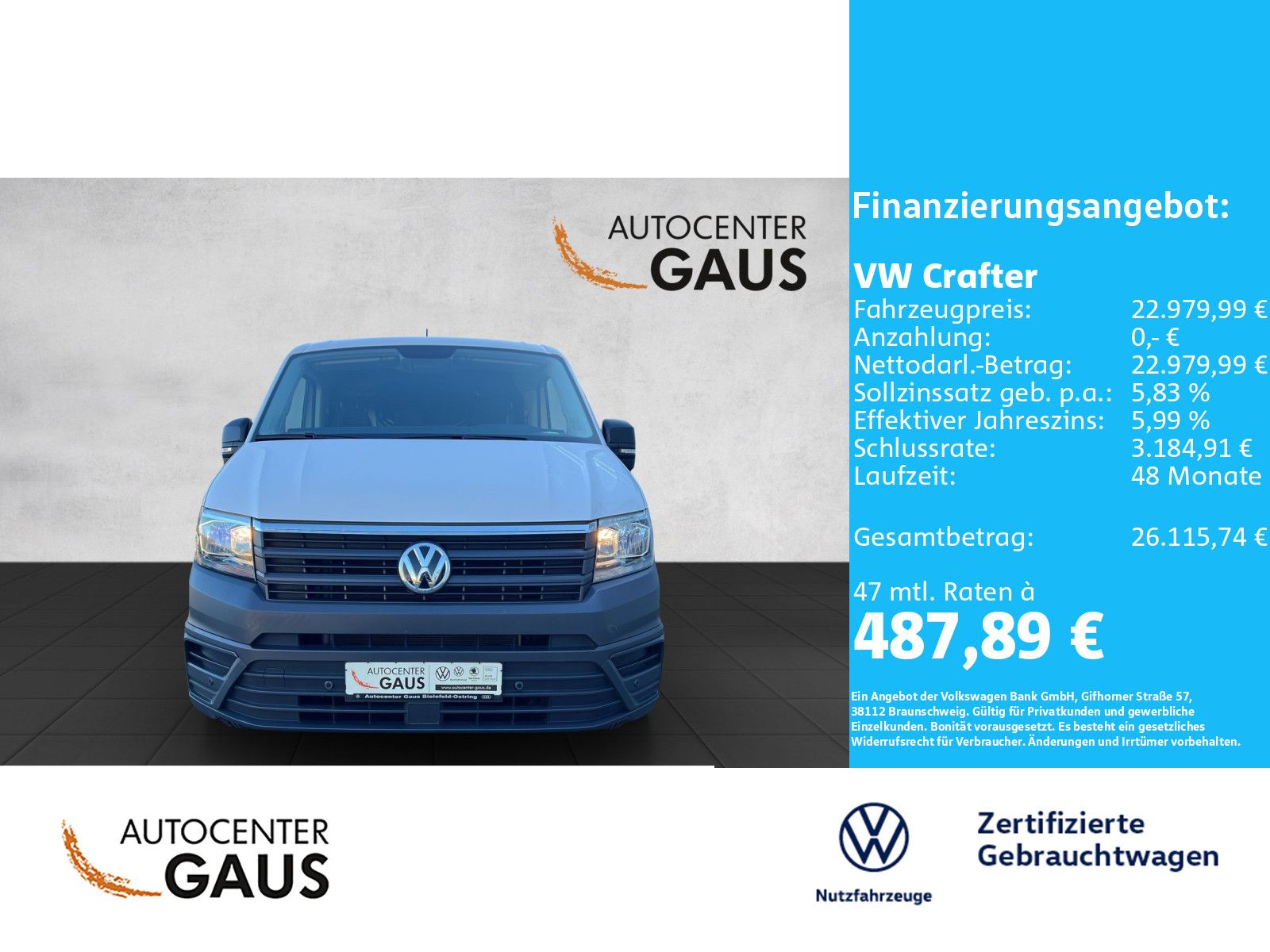 Crafter 30 Kasten 2.0 TDI