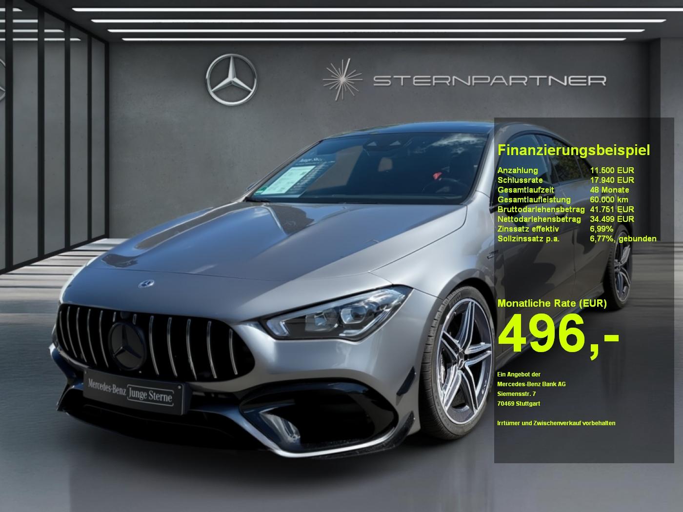 Mercedes-Benz AMG CLA 45 4M+ AMG+MBUX+Night+Ambiente+Burmester