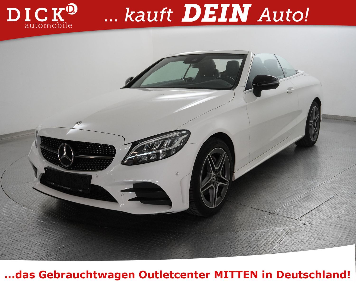 Fahrzeugabbildung Mercedes-Benz C 180 Cabrio 9G 2X AMG AIRSC+KAM+LED+ACC+NAV+SHZ