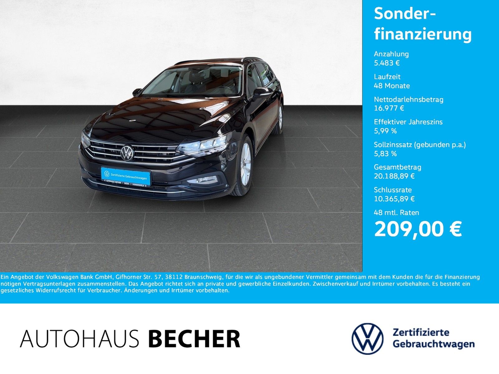 Volkswagen Passat Variant Business 2.0 TDI DSG /Navi/AHK