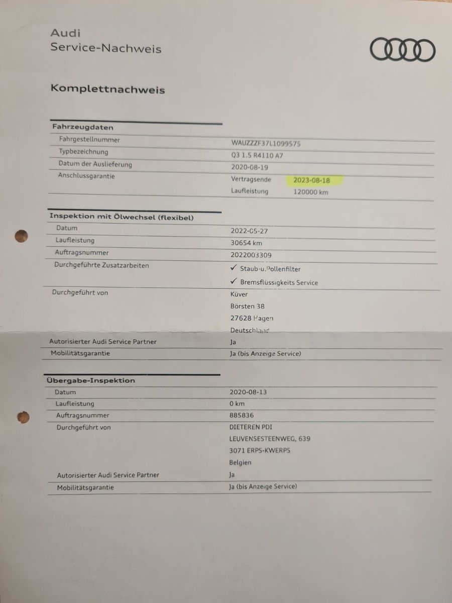 Fahrzeugabbildung Audi Q3 35 TFSI advanced / LED / AHK / KAMERA