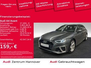 Audi Leasingangebot: Audi A4 Avant S line 40 TFSI Pano Kamera Navi virtual