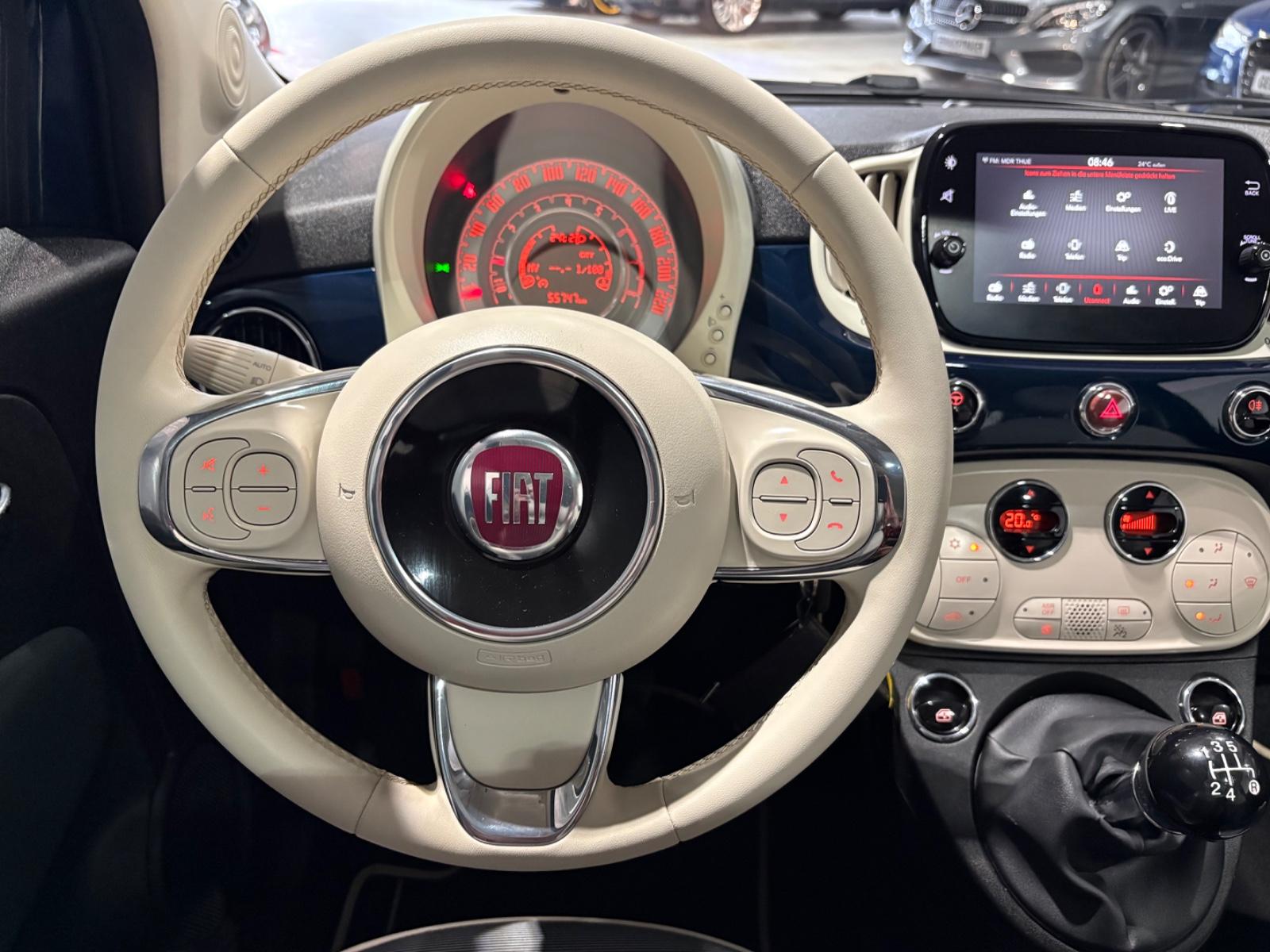 Fiat 500 Lounge*Klimaaut.*Glasdach*, миниатюра 12