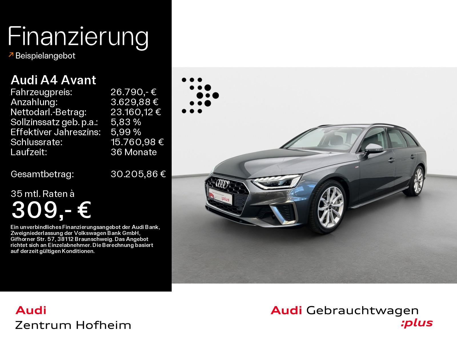 Audi A4 Avant 45 TFSI qu 2x S line tro*Matrix*Navi+*S