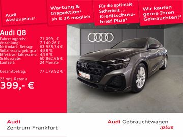 Audi Leasingangebot: Audi Q8 45 TDI quattro tiptronic MatrixLED Luft AHK A