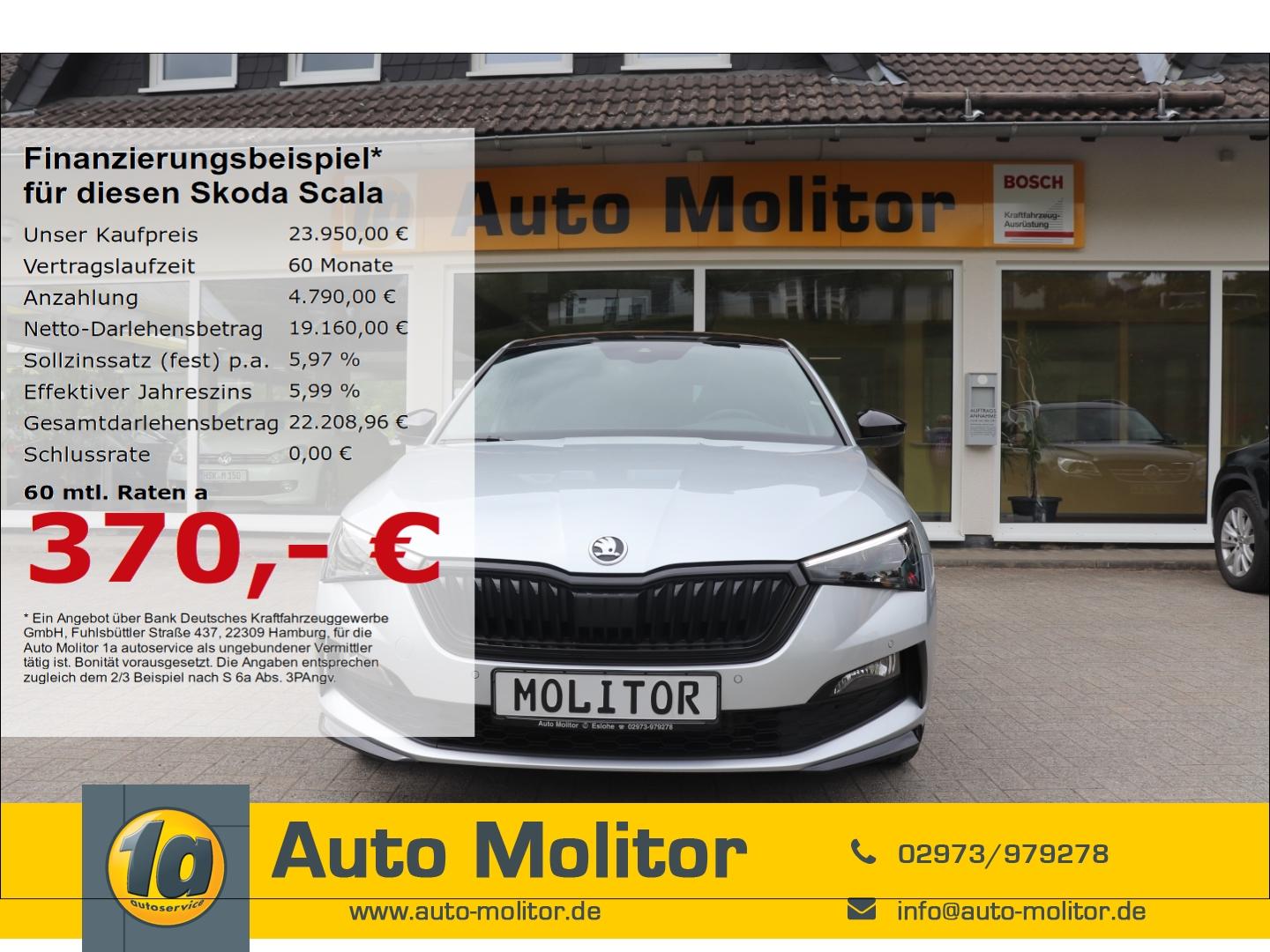 Skoda Scala Monte Carlo 1.0 TSI EU6d El. Panodach LED 