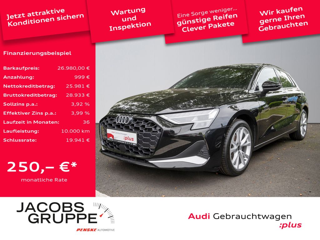 A3 SportbackTDI advanced Kamera, Klima, SHZ, LED