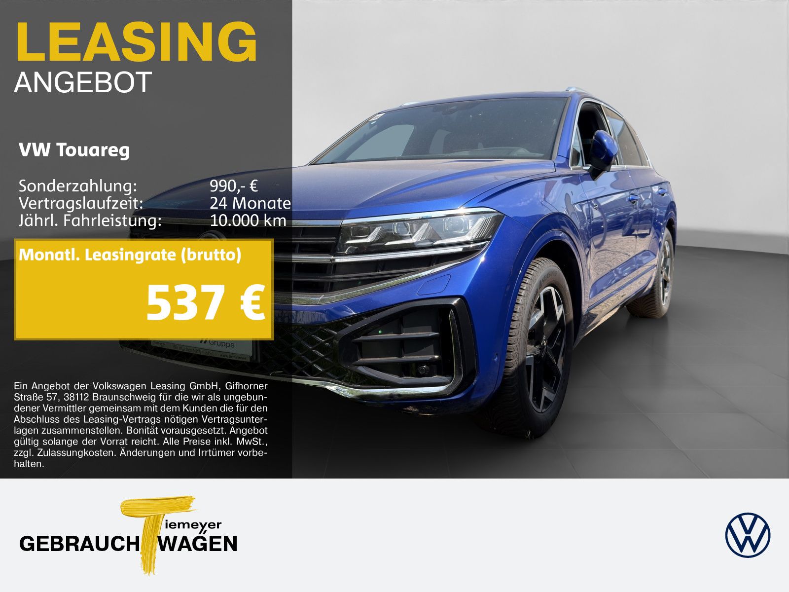 VW Touareg 3.0 TDI R-LINE LEDER HuD LUFT ASSIST