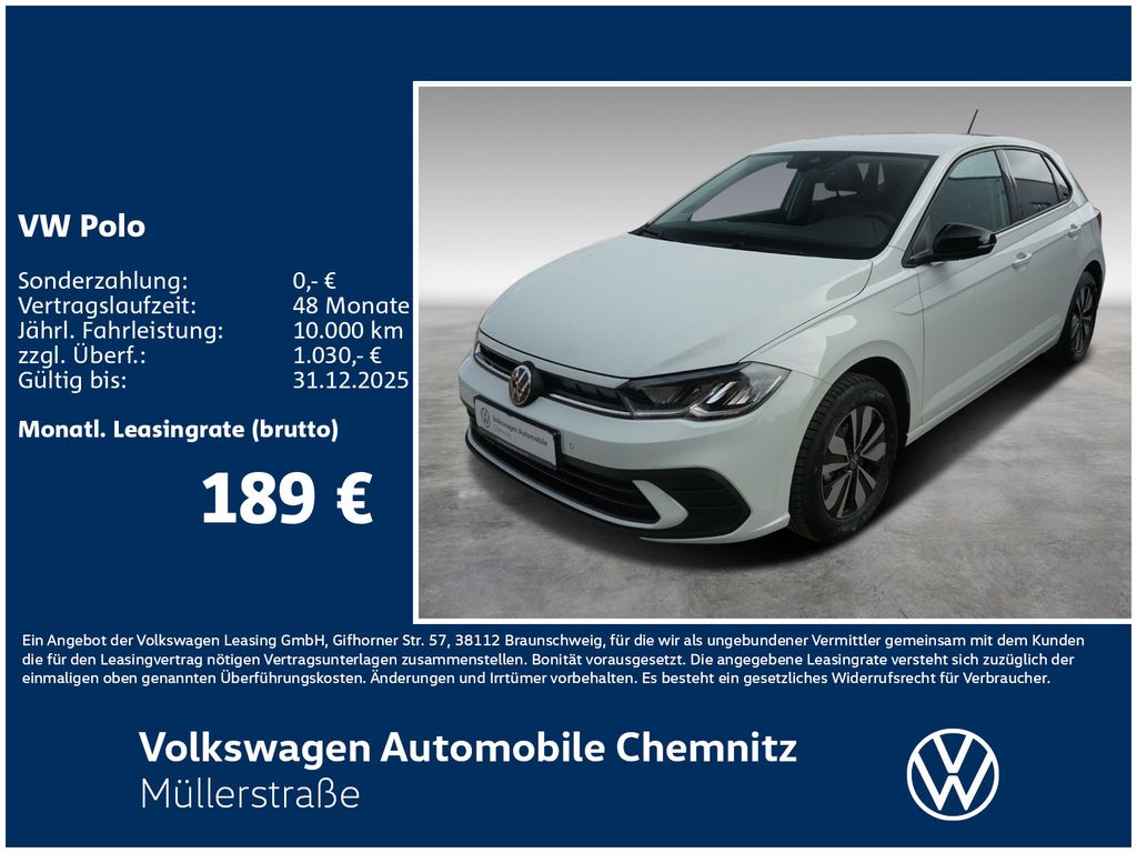 Polo GOAL 1,0 l 59 kW (80 PS) 5-Gang *GJReifen.*