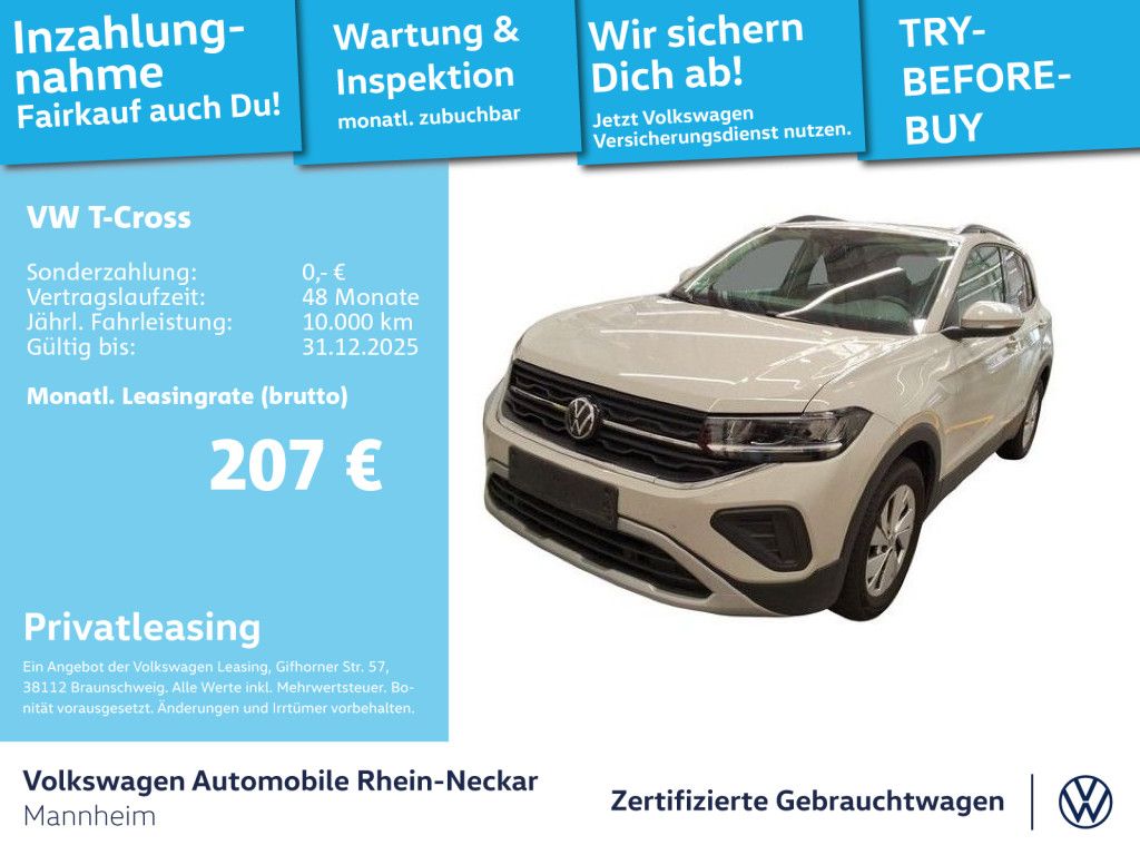 Volkswagen T-Cross 1.0 TSI Life GAR 2029 App-Connect PDC LE