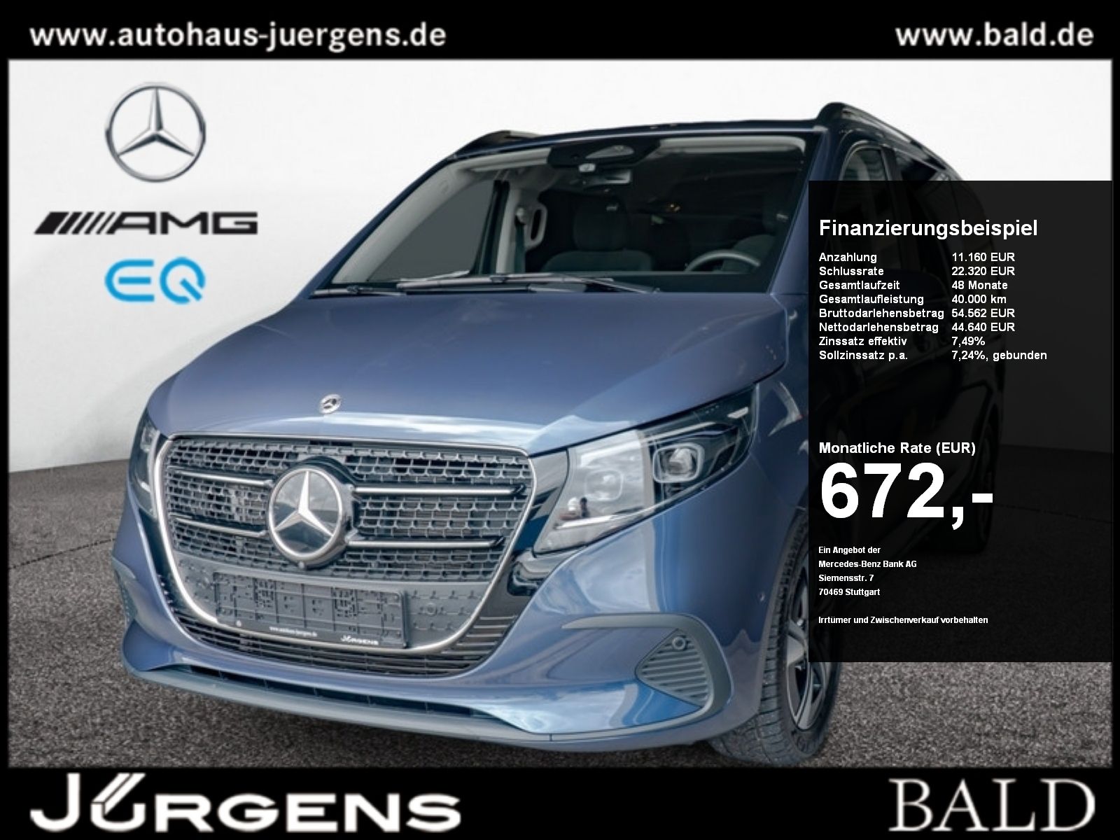 Mercedes-Benz V 220 Style/lang/AHK/Distr/360°/MBeam