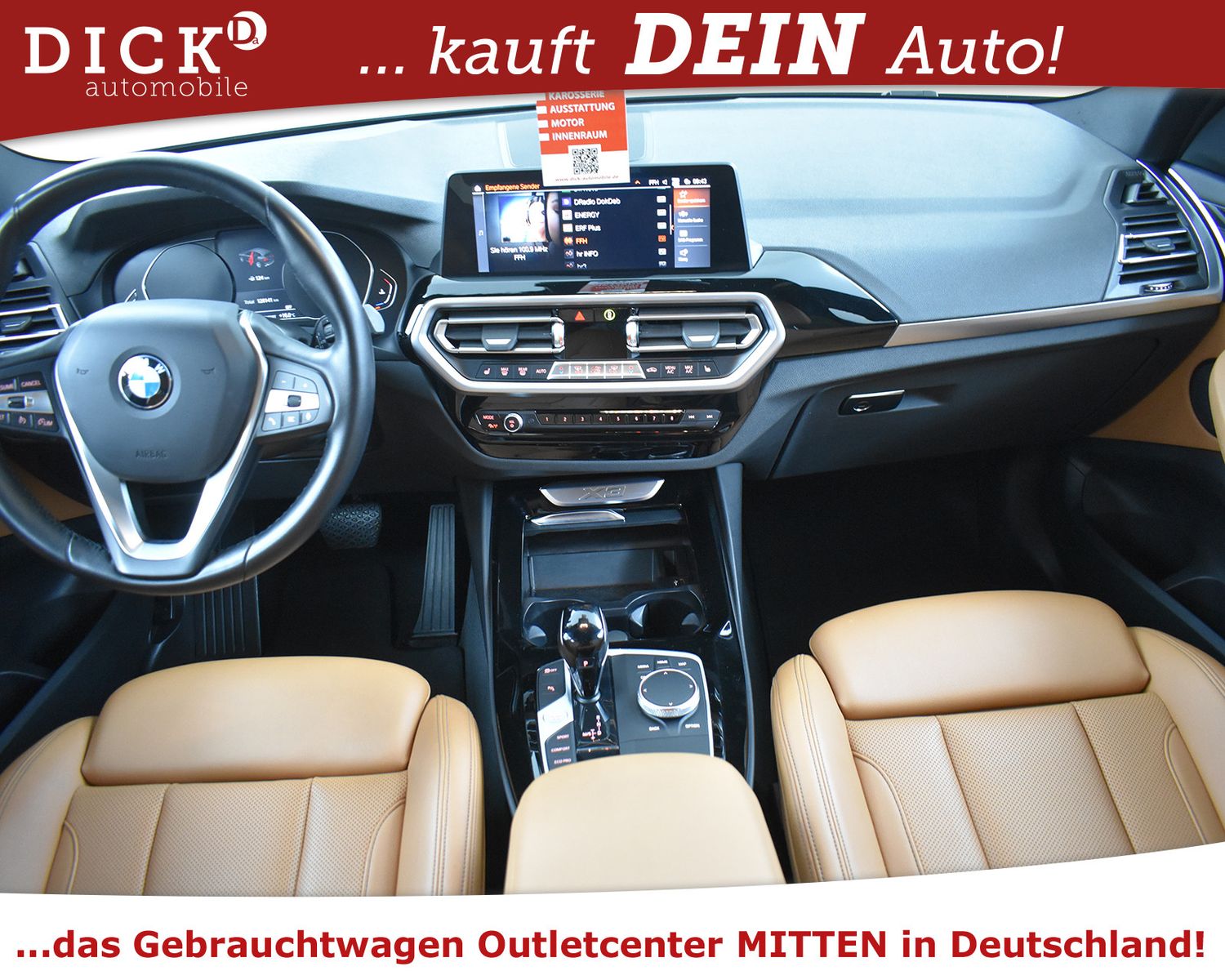 BMW X3 xDr 30d Aut. LEDER+NAVI+SHZ+LED+KAM+ACC+AHK+M - Image 8