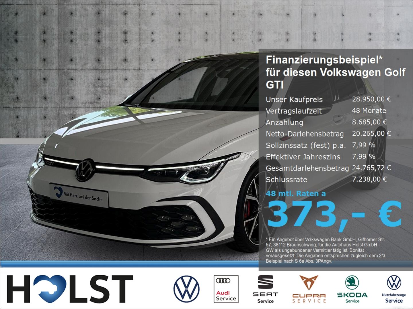 Volkswagen Golf GTI VIII 2.0TSI DSG MatrixLED PANO RüFaKa A