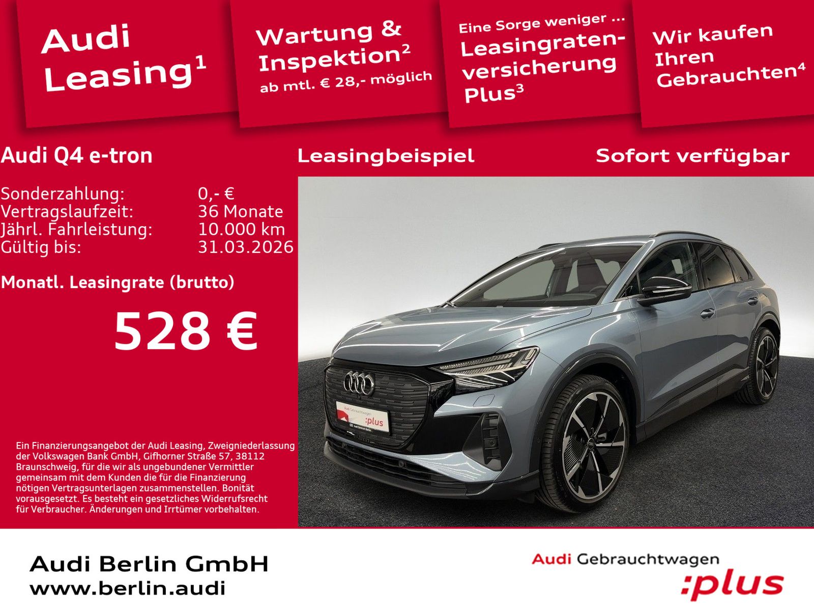 Audi Q4 e-tron 45 AHK 360°K MATRIX HUD NAVI VIRTUAL