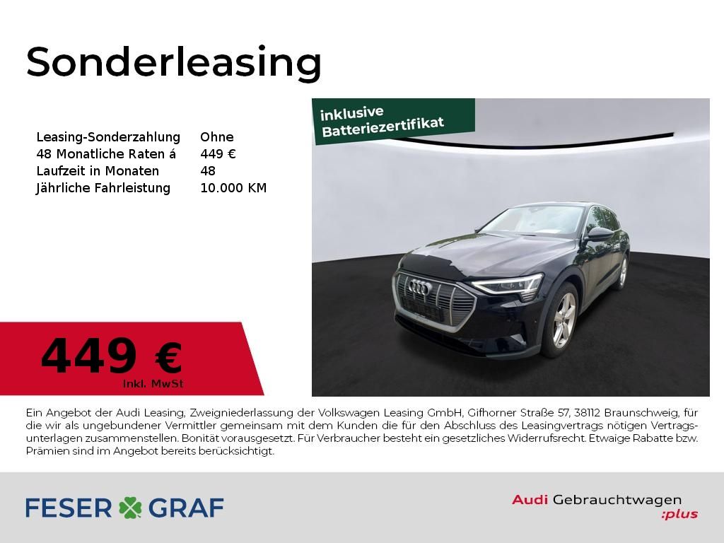 Abbildung Leasingangebot Audi e-tron 50 quattro LED/RFK/Navi+/PDC+/SHZ