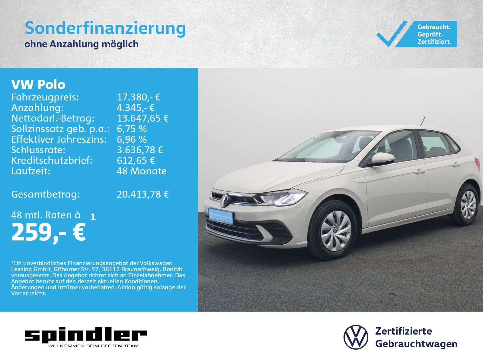 Volkswagen Polo Life 1.0 / App-Connect, LED, SHZ, DAB+, PDC