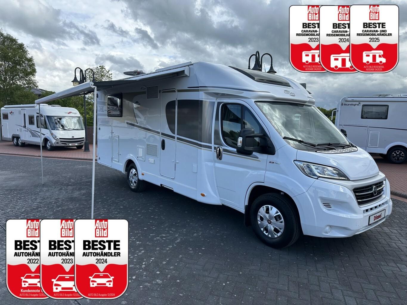 Carado T447 +AHK+TV/SAT+Solar+SOG+Navi+Kamera+Markise+