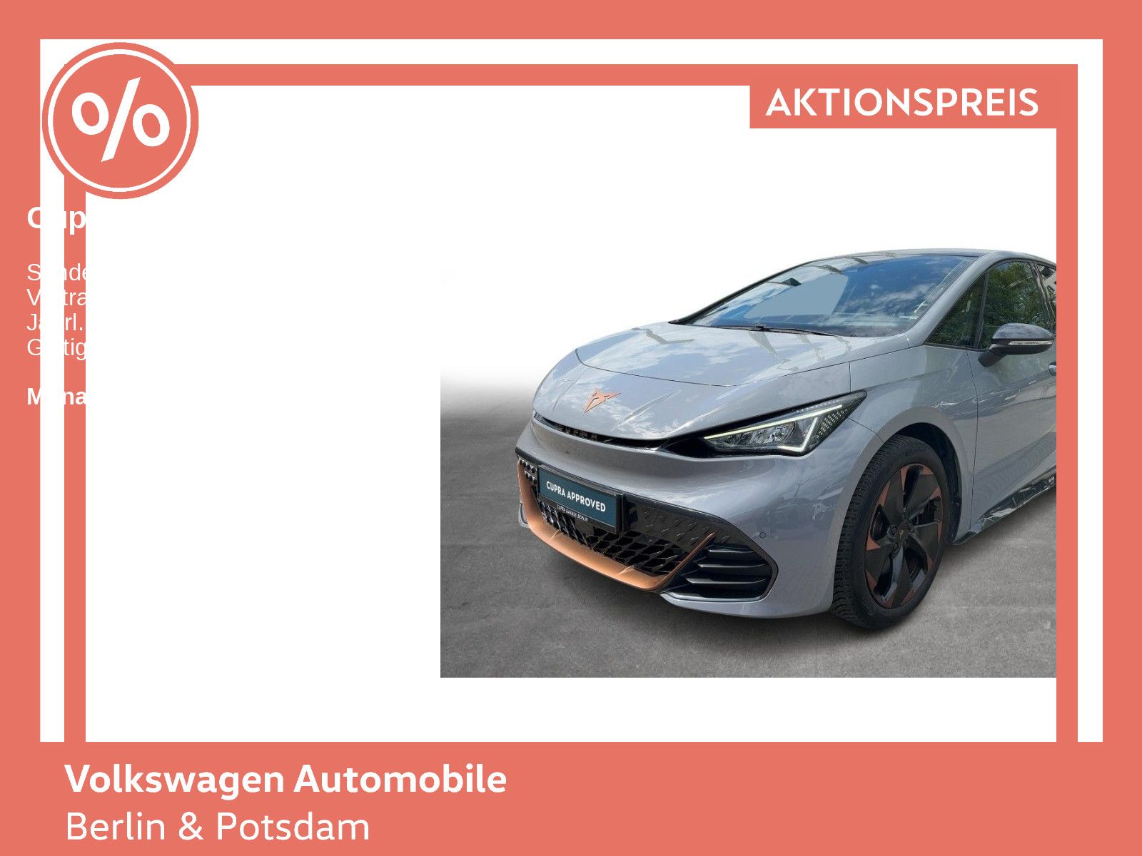 Cupra Born 170/62 Wärmepumpe Navi LED SHZ ACC PDC