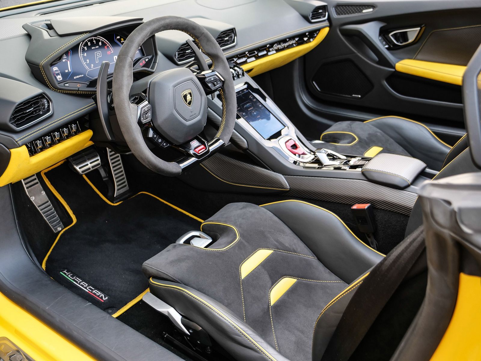 Lamborghini Huracán EVO Spyder Giallo Inti. Lifting System foto 14