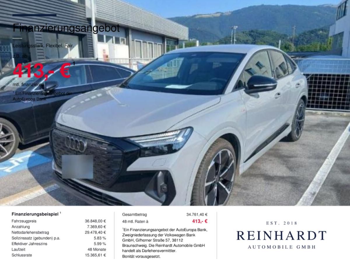 Audi Q4 E-TRON SPORTBACK 45 2x S LINE BLACK MTRX/ACC
