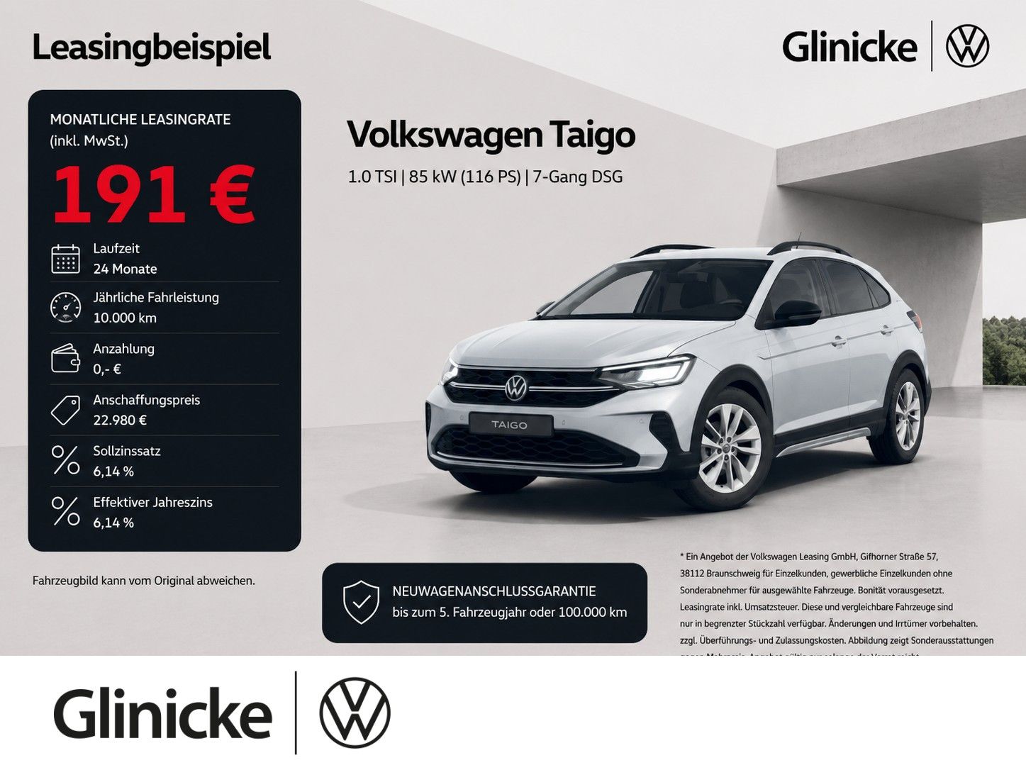 Volkswagen Taigo 1.0 TSI DSG GOAL AHK