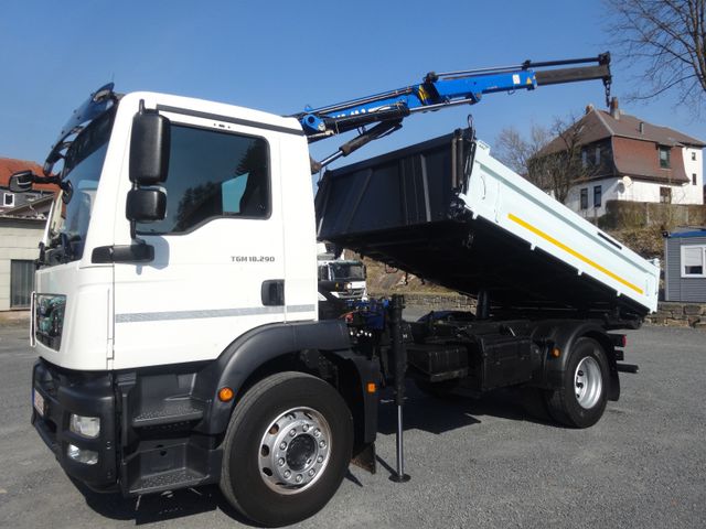 MAN 18.290 TGM Dreiseitenkipper Atlas 65.2 Kran 1.Hd