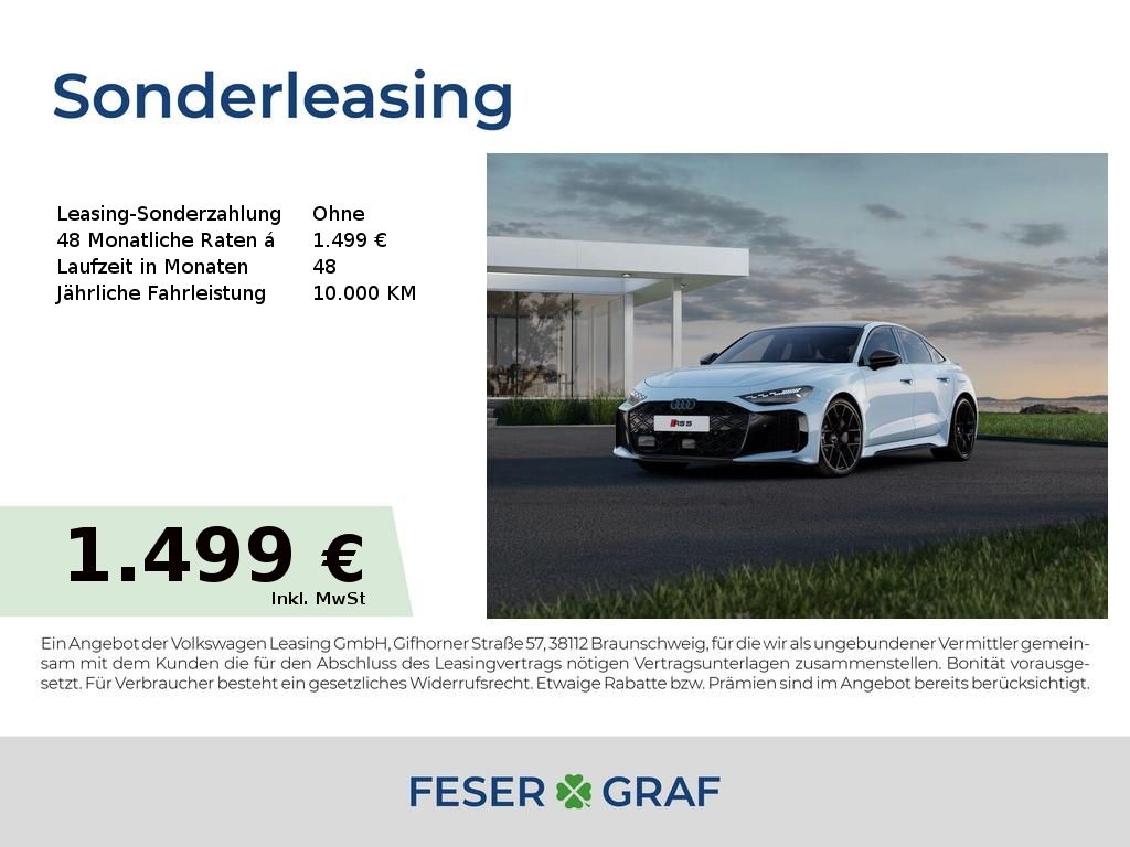 Audi RS5 Sondermodell kumulusblau 470 kW tiptronic