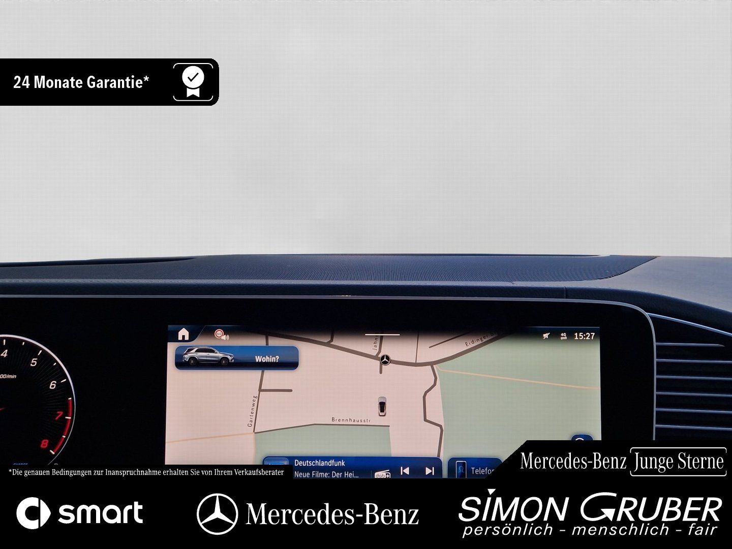 Fahrzeugabbildung Mercedes-Benz GLE 580 4M Pano Airmatic Sitzklima HUD Burm AHK