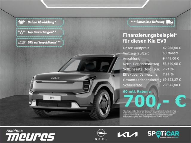 Kia EV9 AWD 7 Sitze El. Heckklappe *SOFORT VERFÜGBAR