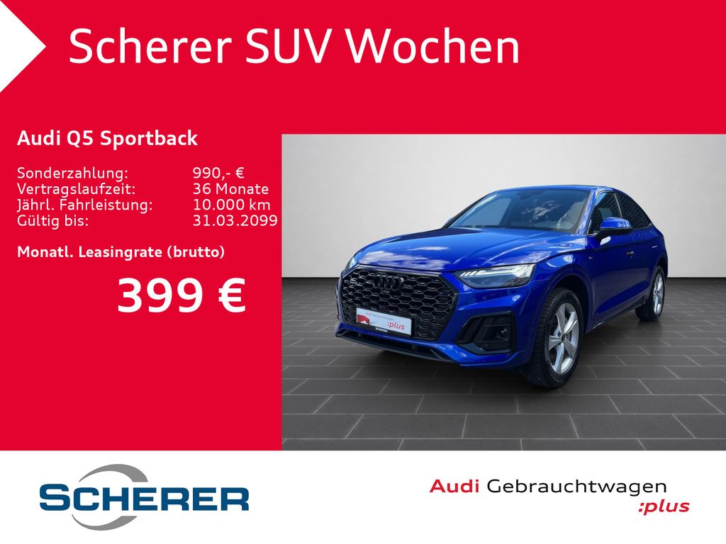 Audi Q5 Sportback S line 50 TDI 360°KAMERA AHK OPTIK-