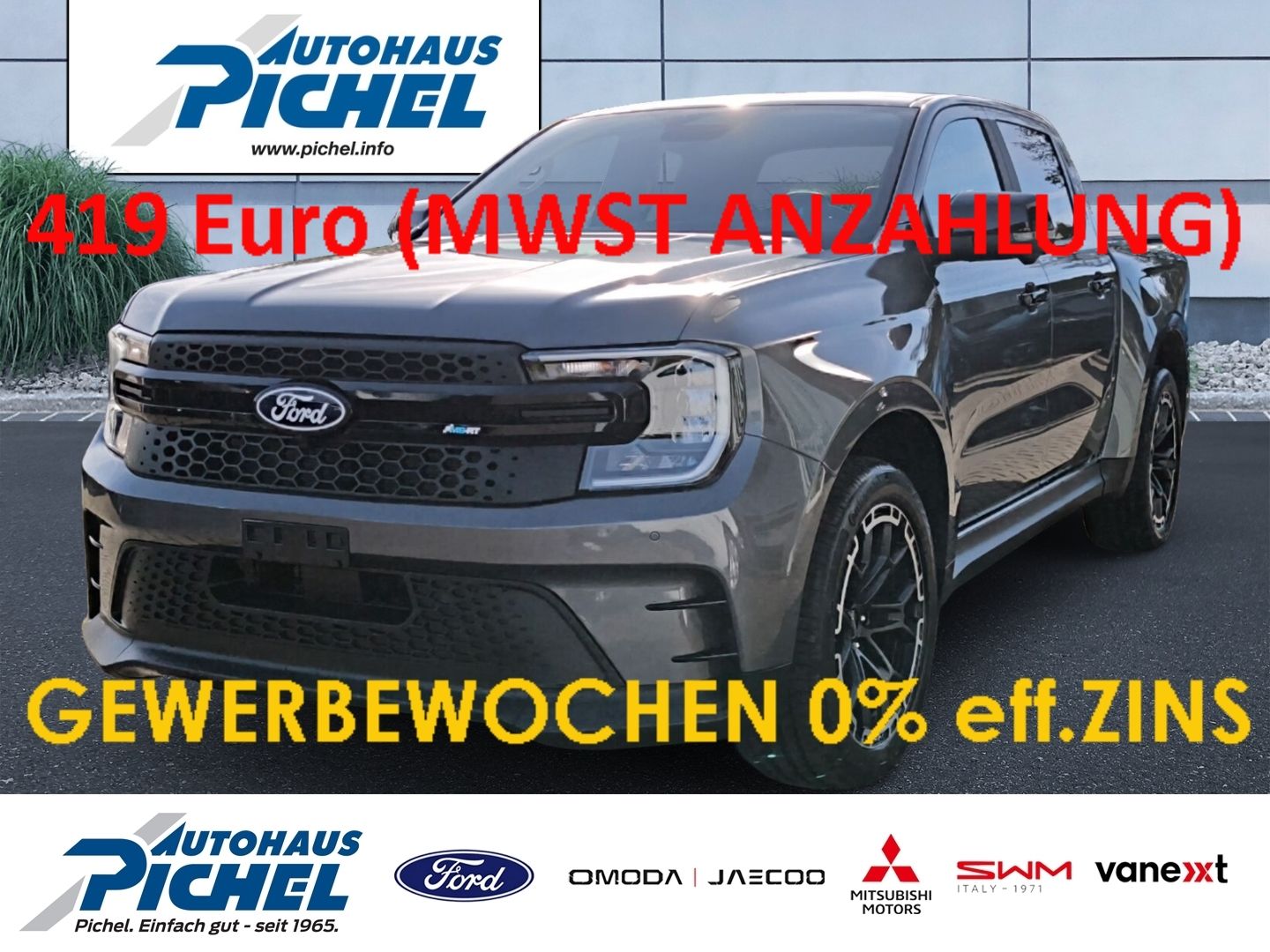 Ford Ranger PHEV MS-RT DOKA SOFORT 0% GEWERBEWOCHEN