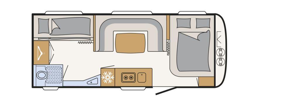 Dethleffs Camper 540 QMK Etagenbett