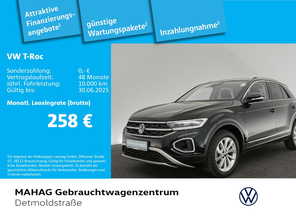 Volkswagen T-Roc 1.5 TSI STYLE AHK Navi LED+ACC DSG