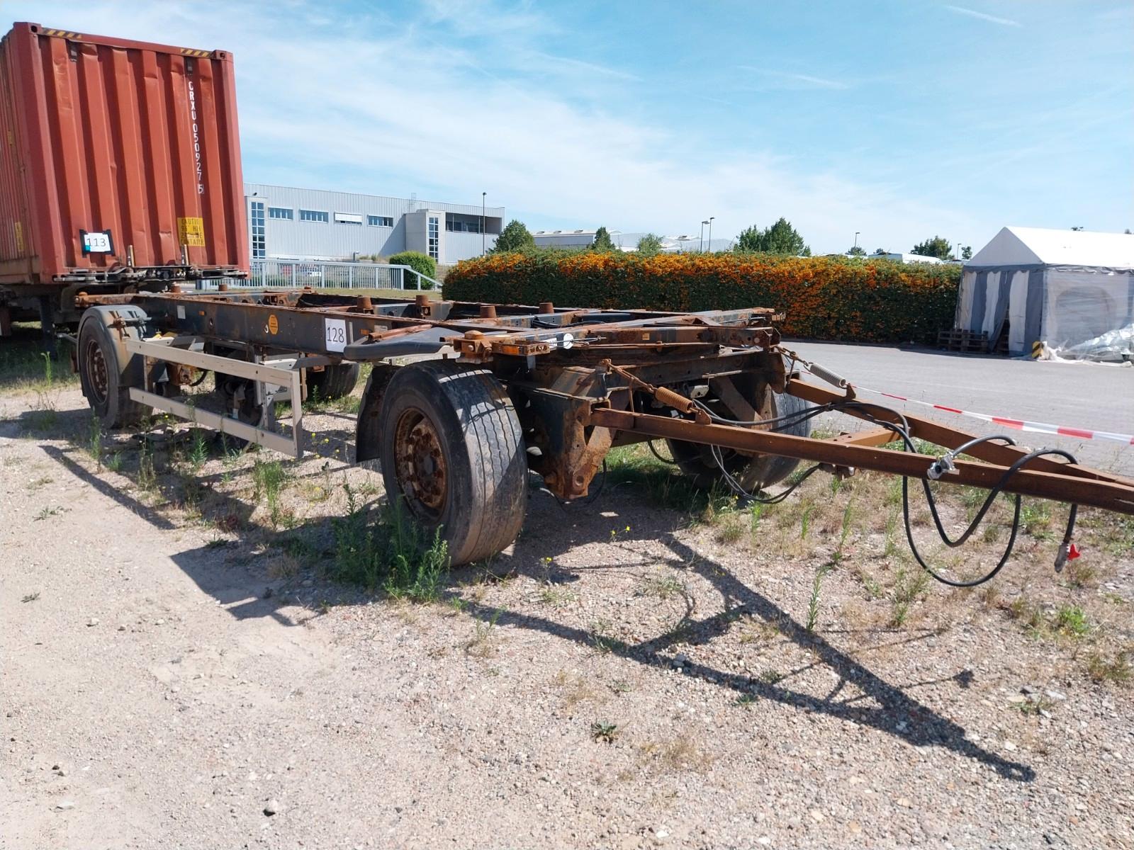 Krone azw 18, Wechselaufbau, Drehschemel