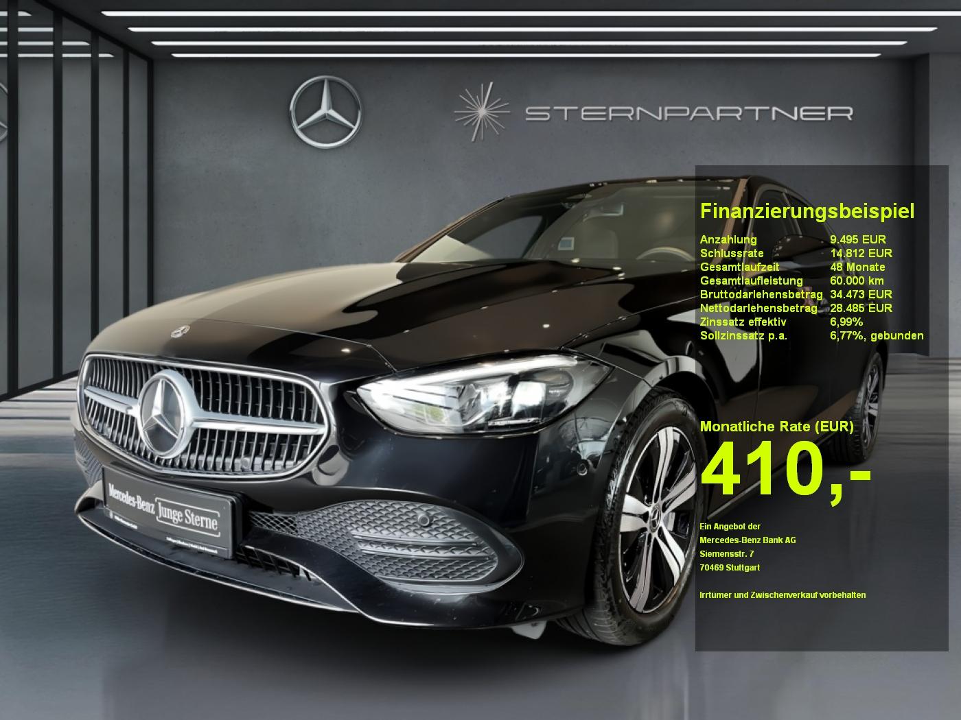 Mercedes-Benz C 200 Avantgarde+Navi+Pano+CarPlay+Ambiente+