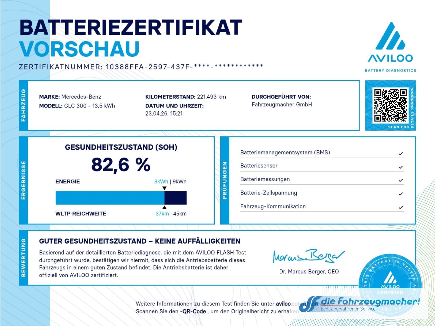 Fahrzeugabbildung Mercedes-Benz GLC 300 e 4Matic AHK-klappbar Leder *EXPORT