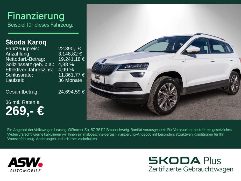 Skoda Karoq Clever 1,5 TSI DSG NAVI AHK PANO Standhz