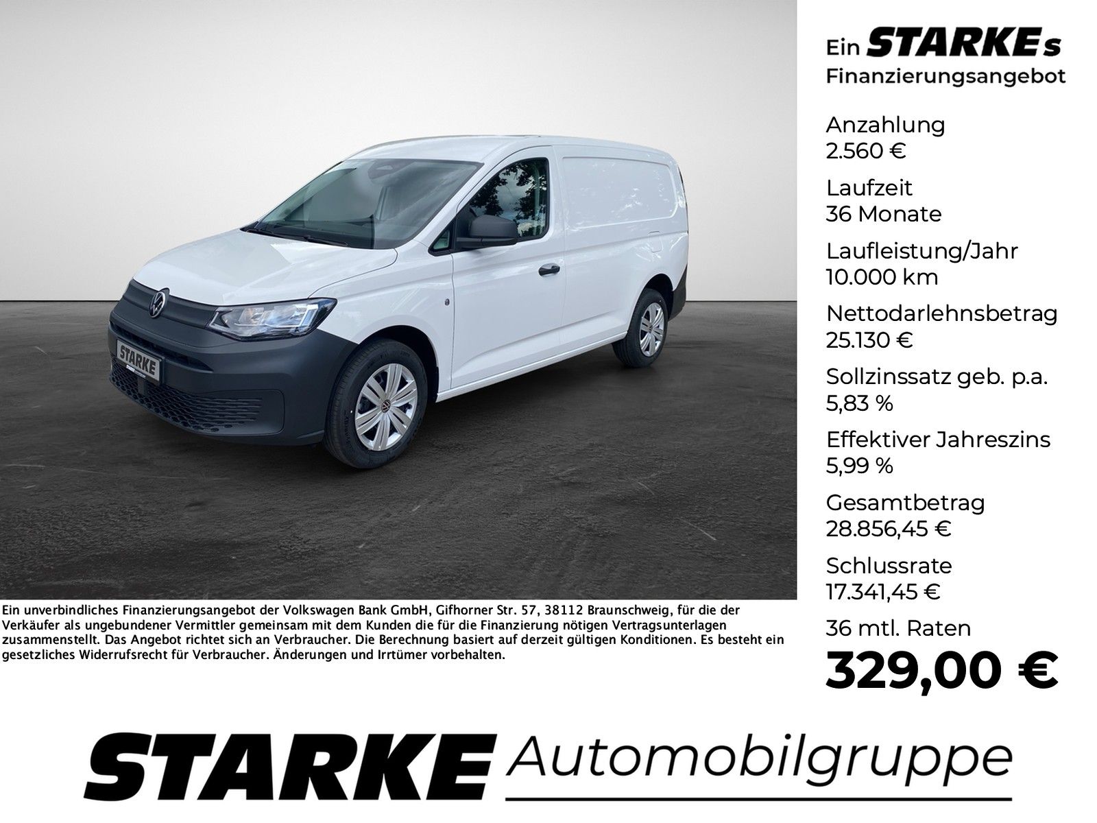 Volkswagen Caddy Maxi Cargo 2.0 TDI Kasten lang  AHK PDC Te