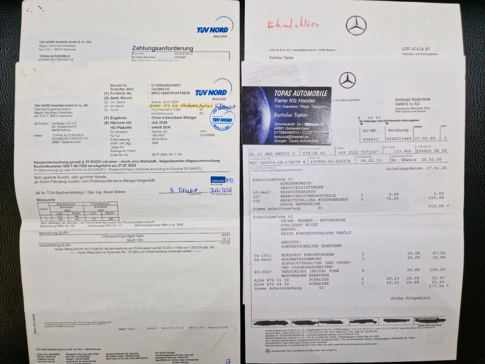 Mercedes-Benz ML 63 AMG ML Premium/Lückenlos Checkheftgepflegt