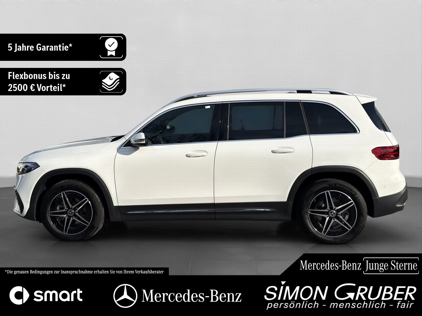 Fahrzeugabbildung Mercedes-Benz EQB 300 4M AMG Pano HUD Leder Distronic 7Sitze