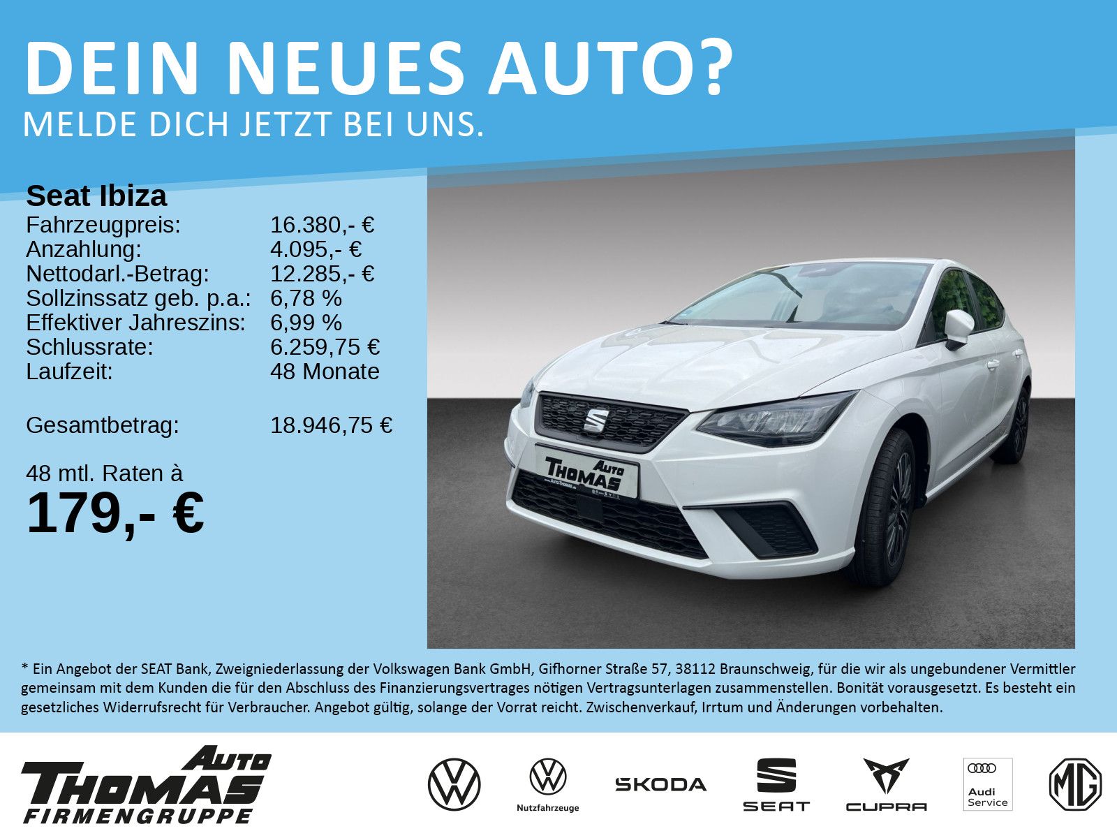 SEAT Ibiza 1.0 TSI 6-Gang Style Edition Klima